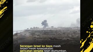 Israel masih BOM Gaza meski sepakat gencatan senjata