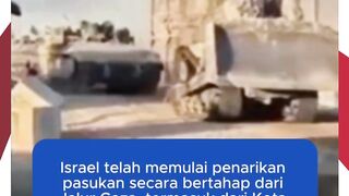 Israel Mulai Tarik Pasukan dari Gaza Usai Kesepakatan Gencatan Senjata dengan Hamas
