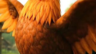the atmosphere of mutual cooperation in the village, animated version