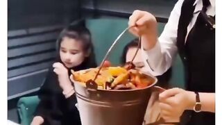 Funny video restaurant sea food vs animals