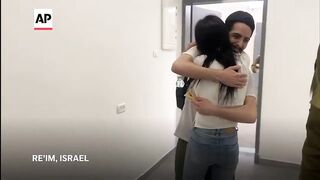 Released Israeli hostages reunited with families in