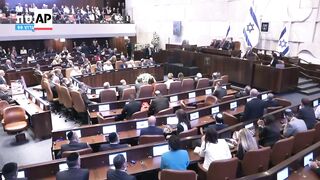 Trump tells Israeli Knesset This is the historic dawn of a new Middle East.mp4