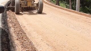 รถเกรดเกรดเดอร grader Unstoppable Bulldozer  Watch How Roads Are Made Fast