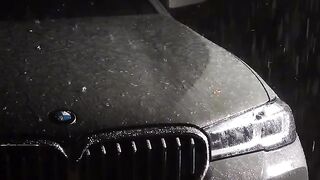 BMW under rain