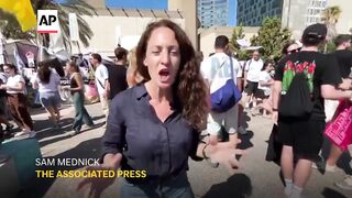 Celebrations in Tel Aviv as last living hostages returned to Israel from Gaza AP