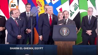 Sharif touts Trump for next years Nobel Peace Prize at start of Egypt summit on