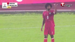 Leading goal by Hamza Chowdhury, Bangladesh Football