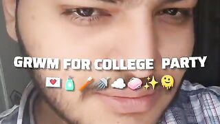 GRWM for college party