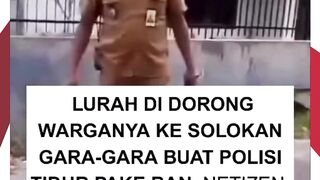Lurah Didorong ke Parit Usai Tegur Warga soal Polisi Tidur Ilegal dari Ban Bekas