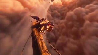 Dragon flying