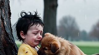 Tiny Baby Meets Brave Puppy  The Ending Will Melt Your Heart! viral shorts SadToHappy
