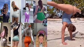 Ass compilation  Big bank tiktok challenge ClipchampGirls