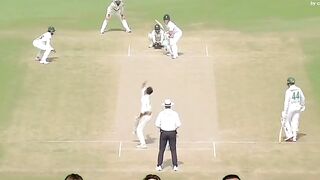 Chacha Nauman Ali takes the wicket of Brevis with beautiful ball