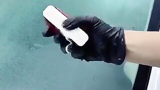 Car Window Oil Film Remover Brush