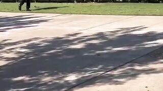 Woke liberal student was caught STEALING Turning Point USA signs at the University of Oklahoma.