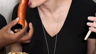 The extra chunky thick sausages