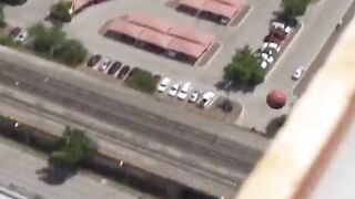 Worlds highest basketball shot  Wait for it