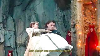 The princess was given to the dragon as a sacrifice by the prince