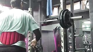 Heavy free squats