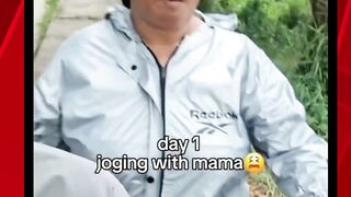 kata mama sebelum jogging