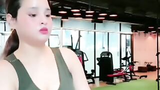 today live gym Indian beautiful hot girls Anika Pal pat-1