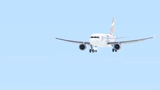 A320 Super Air Jet Book Cabin Landing