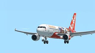Air Asia Indonesia Landing