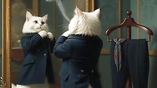 The Aristocats Wardrobe A Moment of Elegant Reflection.