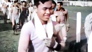 Inilah suasana pertandingan sepak bola di stadion Bogor,