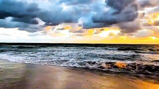 Nature Sounds for Sleep and Relaxation  Sunset by the Sea