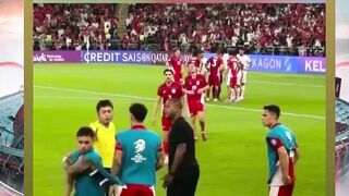 momen pelatih indonesia bersi tegang dengan wasit