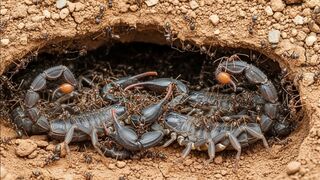 Leptogenys Attack a Giant Scorpions 2025