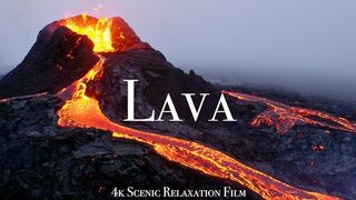 LAVA ERUPTION olcanic eruptions EARTH VOLCANOES NATURE IN 4K