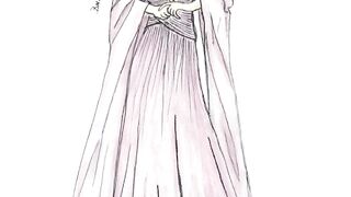 How to draw a dress easy Twilight Elegance