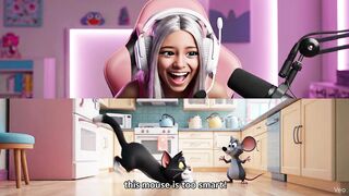 Funny behavior of mice and cats
