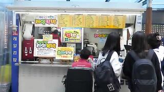 Korean street food, egg and cheese toast