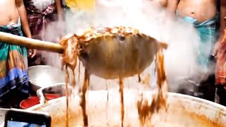 Giant Sea Cucumber Curry Preparation