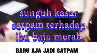 Viral! Seorang Satpam Bertindak Kasar, Tampar Ibu Berbaju Merah di Depan Umum!