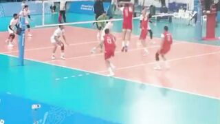 Pak vs Bahrain volleyball match