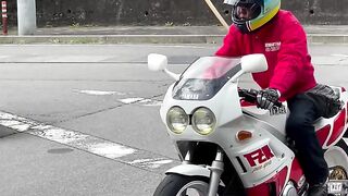 ヤマハFZR400 テイクオフ前
