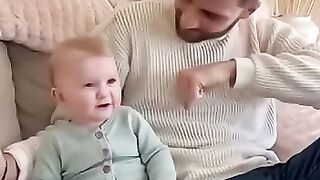 Baby Sneezes Like Dad  Funniest Copy Baby Ever!