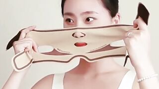 V-Line Face Shaper  Chin Lift Compression Band - Hypoallergenic Facial Strap with Invisible Stitches,