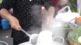 Cooking Giant Noodles with Unique Local Ingredients