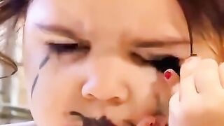 Funny babies makeup babiesoftiktok unitedstates unitedstates unitedstatesunitedstates babyfeve