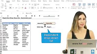 Reset Dependent Drop-down in Excel (with a tiny bit of VBA)(240P)
