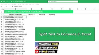 Text to Columns in Excel - Convert Text to Columns in Excel _ Excel Hack(360P)