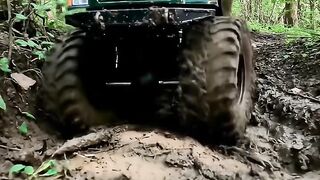 Ultimate Traction Test, Big Tire RC Truck Dominates the Muddy Incline