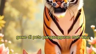 Obrolan lucu kucing dan harimau