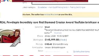 I found Pewdiepies 100 Mill Award on eBay