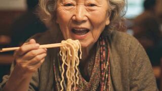 Grandmas First Bite of Ramen Will Melt Your Heart